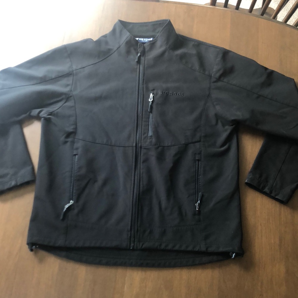 Big Dog Men’s XL Black Fleece Rain Jacket
